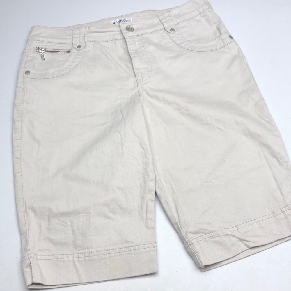 LIKE NEW JONES & CO. LIGHT-GRAY COTTON CAPRIS 12/31x13 ⭐️